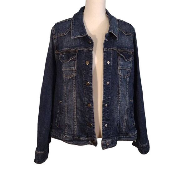 Lane Bryant Blue Denim Jacket 20 - Picture 1 of 5